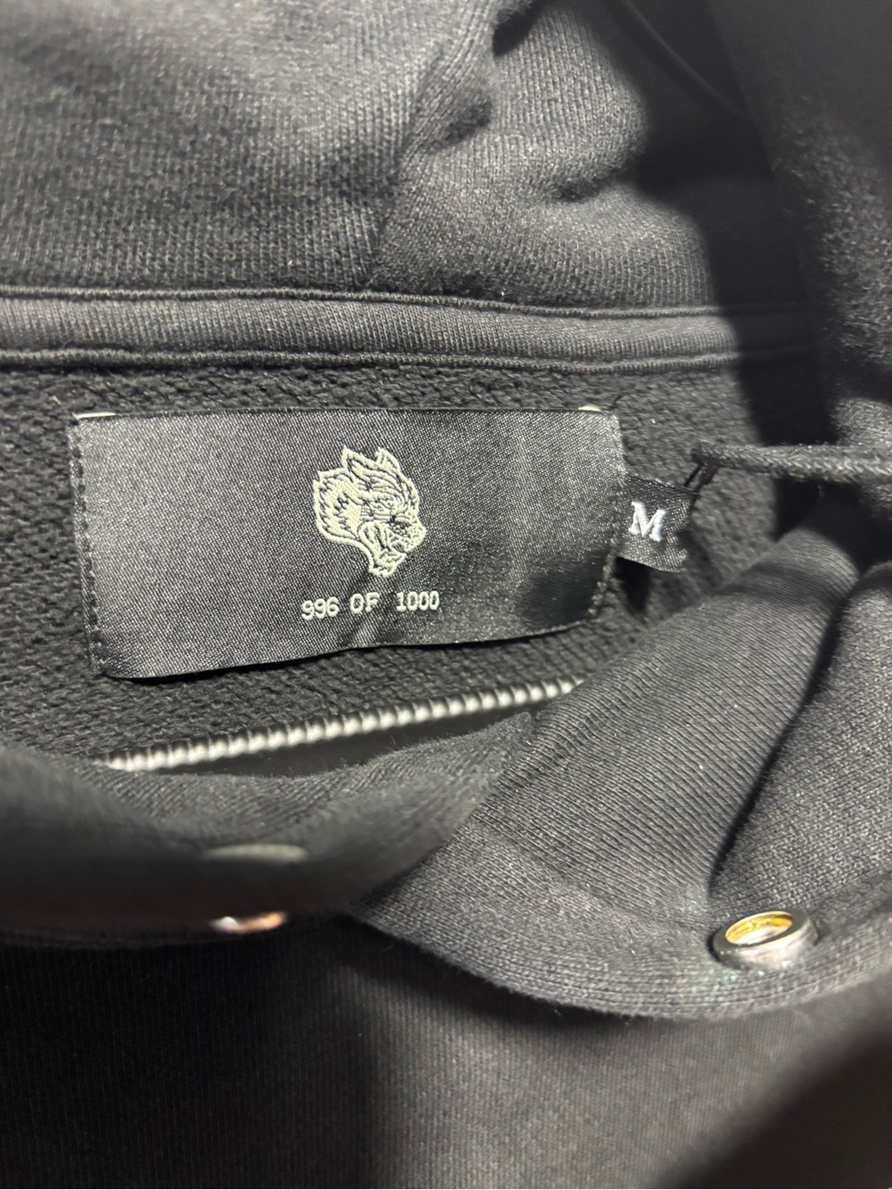 DARC SPORT Wolves Club SSDDNFGU Pierce Hoodie Black Medium Limited 996/1000 - Picture 3 of 4